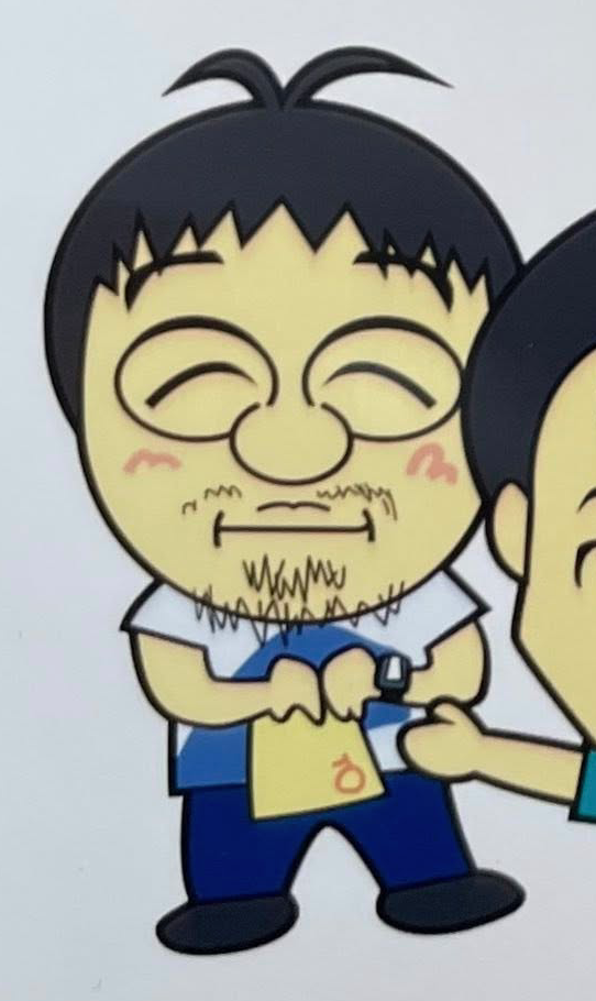 指導員前久保幸雄似顔絵